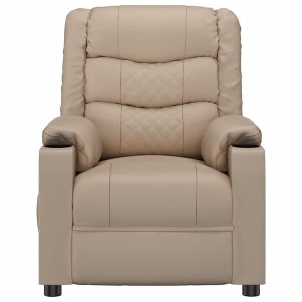 vidaXL Massagefåtölj cappuccino konstläder