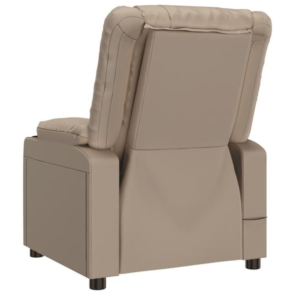 vidaXL Massagefåtölj cappuccino konstläder