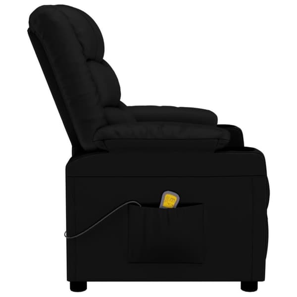 vidaXL massagestol kunstlæder sort