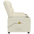 Miniatyrbillede 4 af 9: vidaXL massagestol kunstlæder cremefarvet