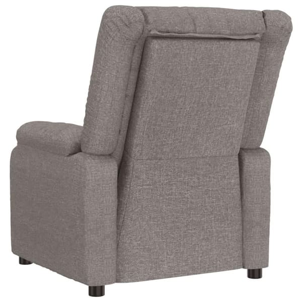 vidaXL Reclinerfåtölj taupe tyg