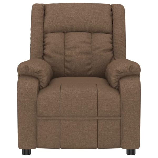 vidaXL Reclinerfåtölj brun tyg