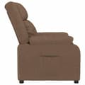 Miniatyrbild 4 av 9: vidaXL Reclinerfåtölj brun tyg