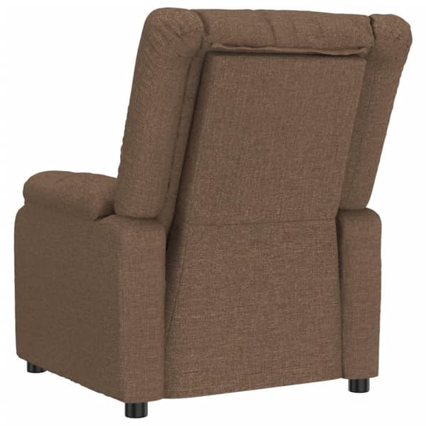 vidaXL Reclinerfåtölj brun tyg
