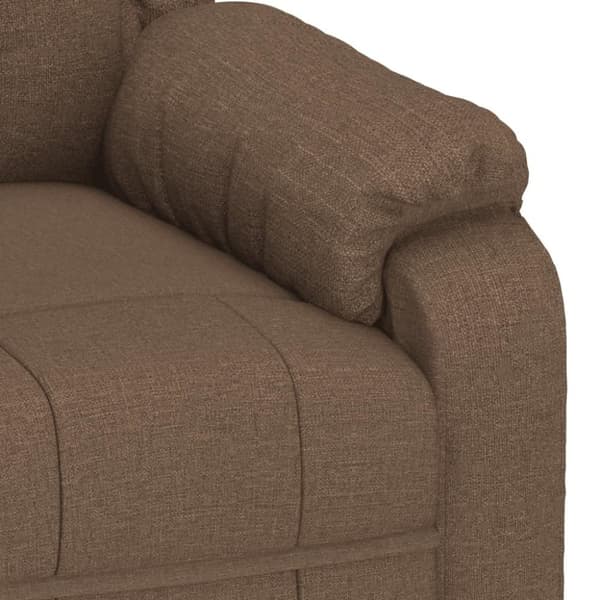 vidaXL Reclinerfåtölj brun tyg