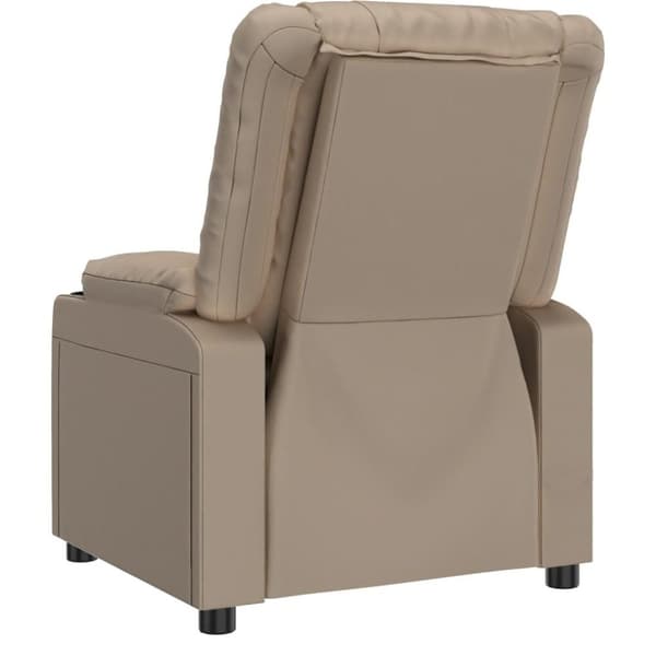 vidaXL Elektrisk reclinerfåtölj cappuccino konstläder