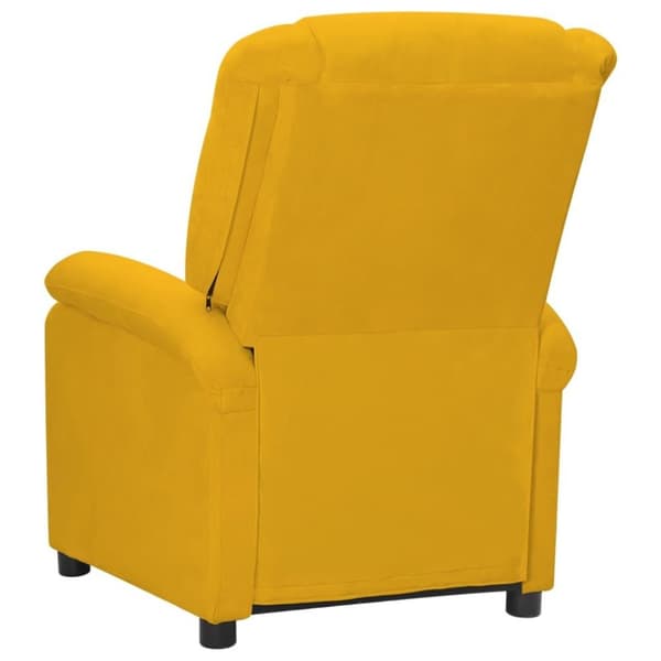 vidaXL lænestol velour gul