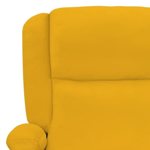 vidaXL lænestol velour gul