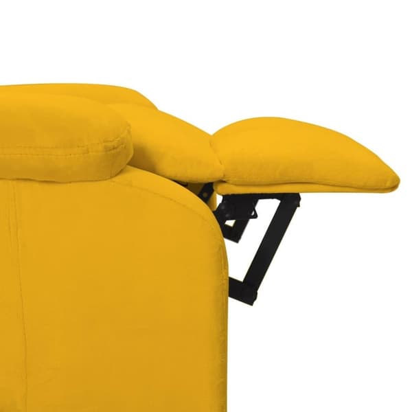 vidaXL lænestol velour gul