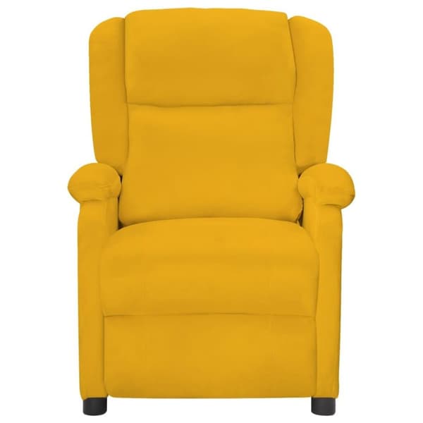 vidaXL lænestol velour gul