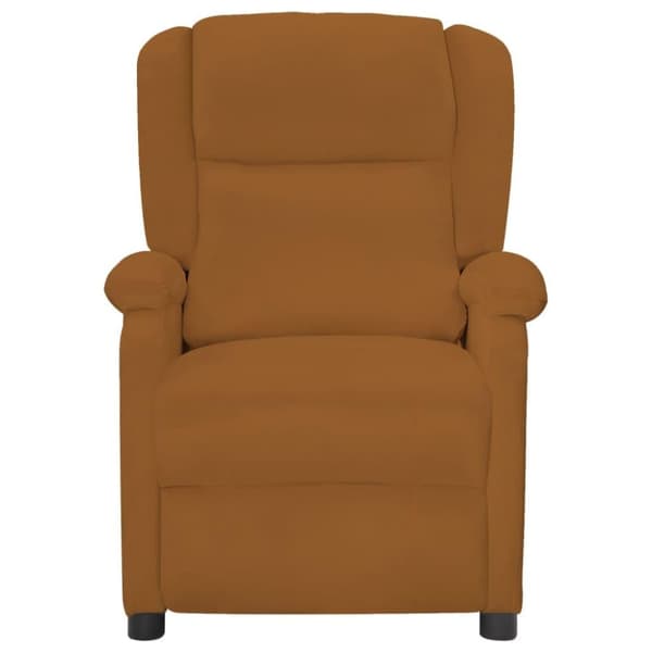 vidaXL lænestol velour brun