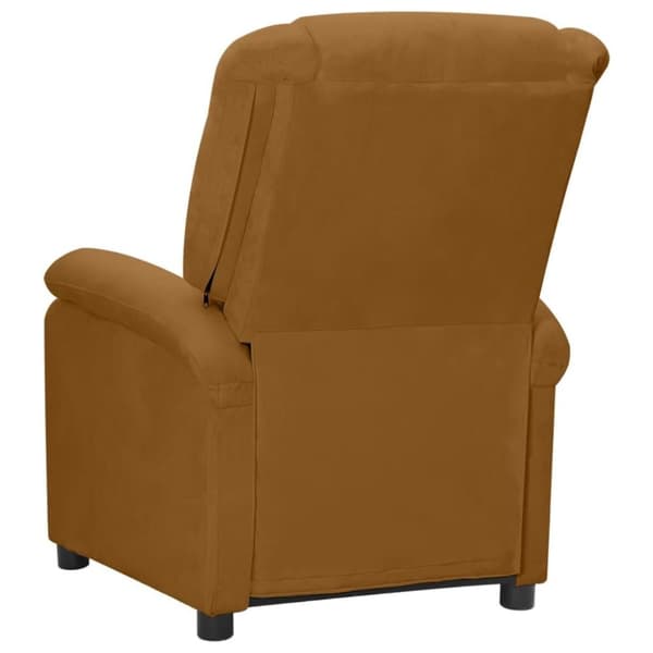 vidaXL eldrevet lænestol velour brun