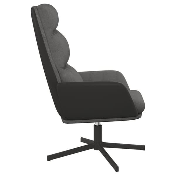 vidaXL Vilstol ljusgrå tyg