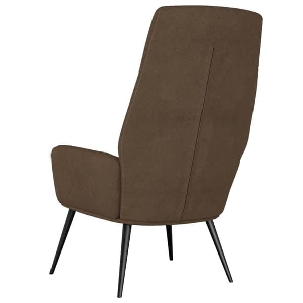 vidaXL Vilstol brun konstmocka