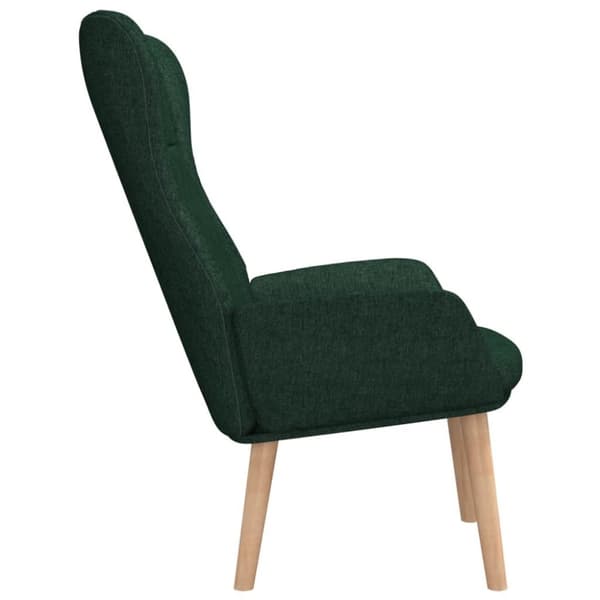 vidaXL Vilstol mörkgrön tyg