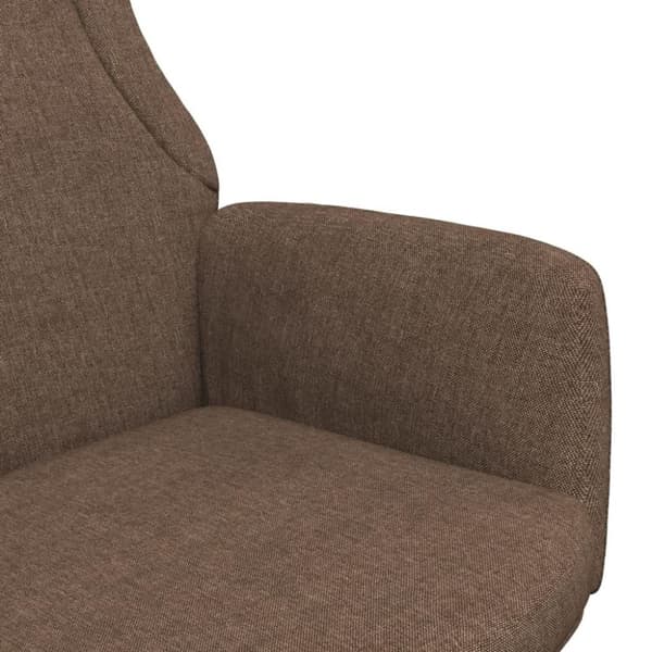 vidaXL Vilstol brun tyg