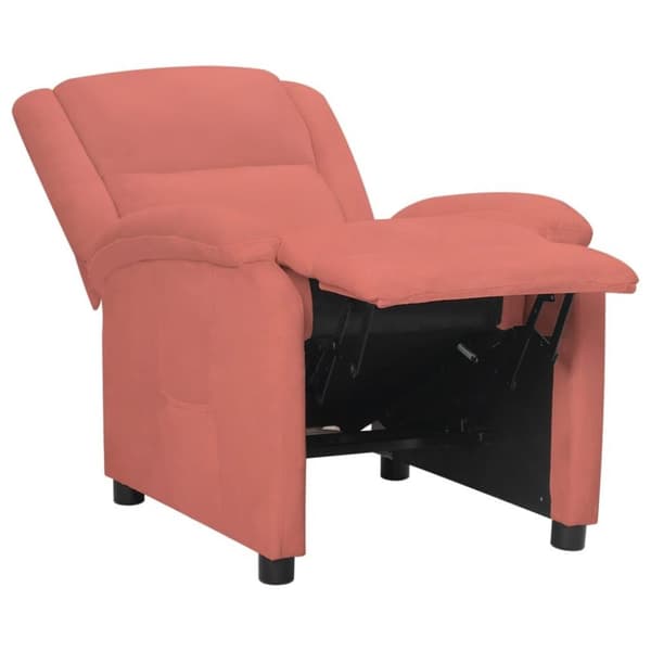 vidaXL Reclinerfåtölj rosa sammet