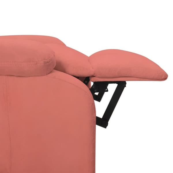 vidaXL Reclinerfåtölj rosa sammet
