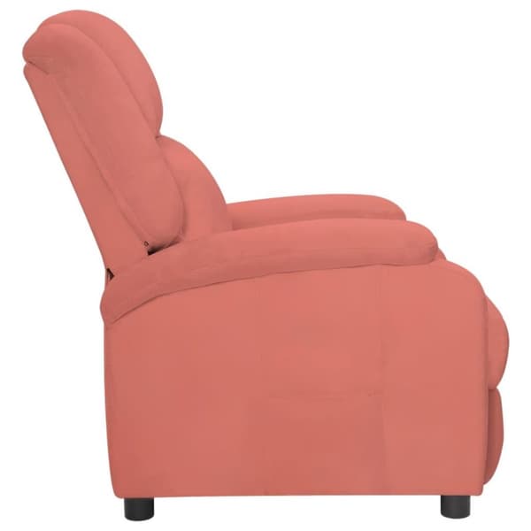 vidaXL Reclinerfåtölj rosa sammet