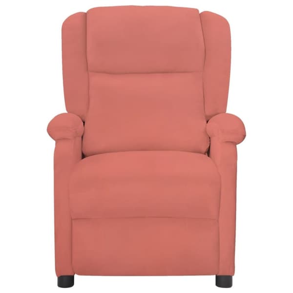 vidaXL Reclinerfåtölj rosa sammet