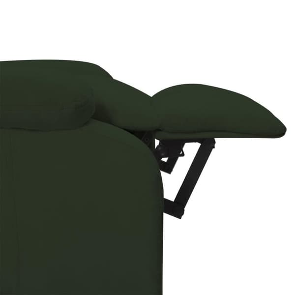 vidaXL Reclinerfåtölj mörkgrön sammet