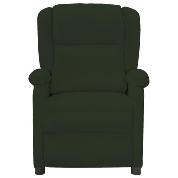 vidaXL Reclinerfåtölj mörkgrön sammet