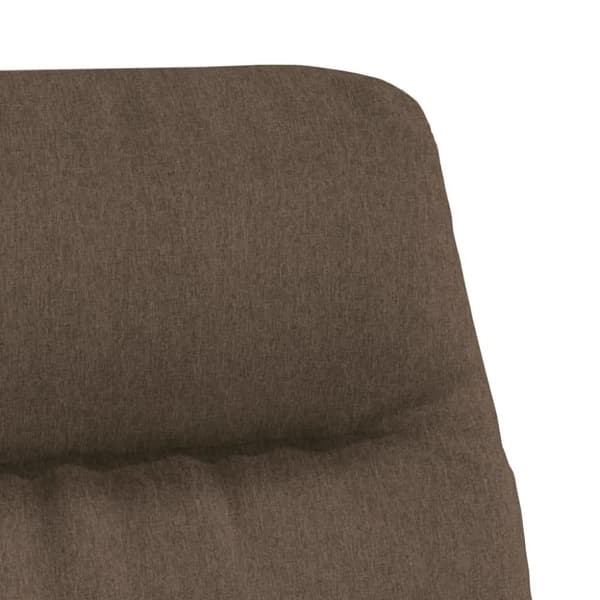 vidaXL Vilstol med fotstöd taupe tyg