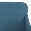 Miniatyrbillede 6 af 8: vidaXL lænestol 63x76x80 cm velour blå