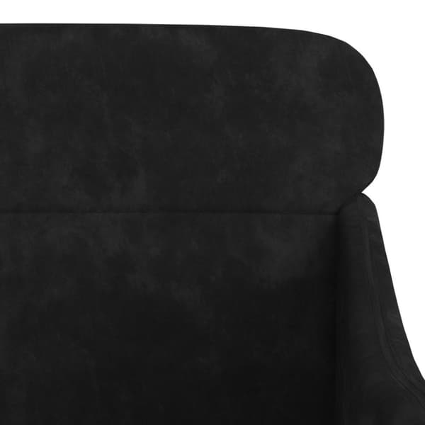 vidaXL Fåtölj svart 63x76x80 cm sammet