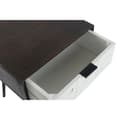 Miniatyrbilde 4 av 6: Nattbord DKD Home Decor 45 x 38 x 50 cm Svart Metall Hvit Treverk av mangotre Wengue