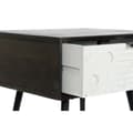 Miniatyrbilde 5 av 6: Nattbord DKD Home Decor 45 x 38 x 50 cm Svart Metall Hvit Treverk av mangotre Wengue