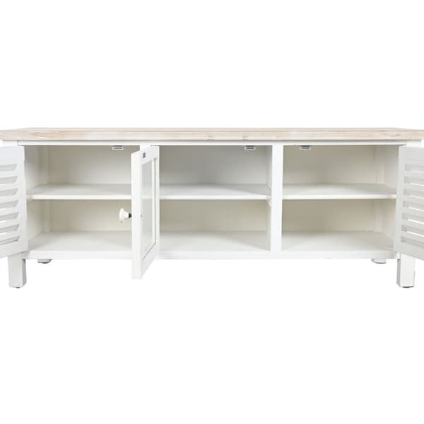TV-möbler DKD Home Decor Gran Vit Trä MDF 120 x 40 x 45 cm