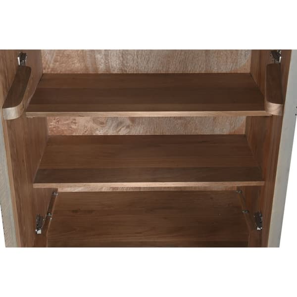 Skab DKD Home Decor 70 x 38 x 140 cm Gylden Træ Mørkegrå