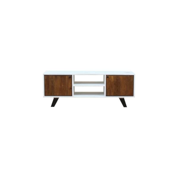 møbler DKD Home Decor Hvid 135 x 35 x 40 cm Metal Mangotræ