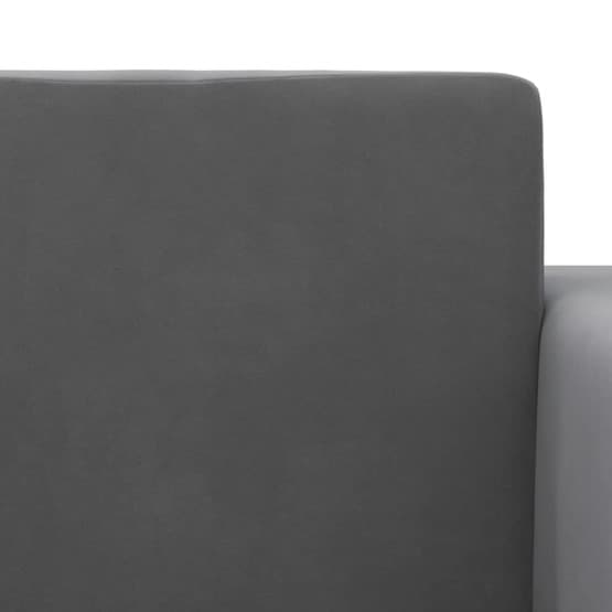 Barnsoffa Antracit Mjuk Plysch - Rak