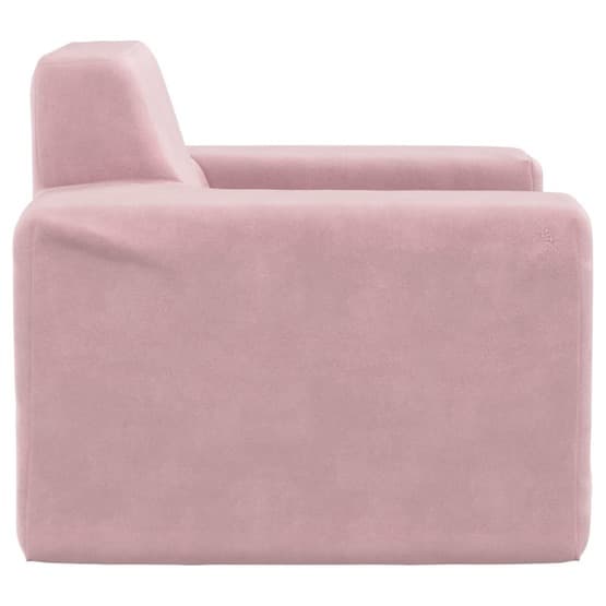 Barnsoffa Rosa Mjuk Plysch - Rak