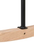 Miniatyrbilde 9 av 9: Gyngestol Hvit Bouclé Stoff Tre Moderne design Soverom Stue Lenestol Innredning