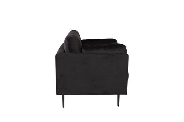 Boom II lenestol velour svart.