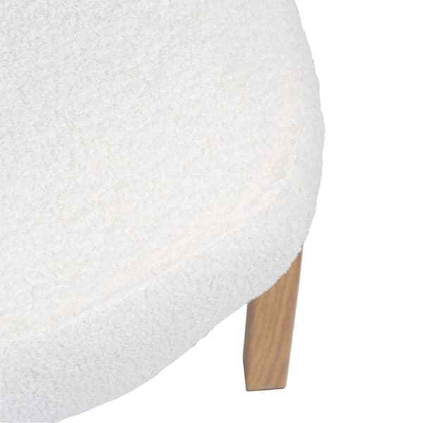 Fåtölj 62 x 75 x 74 cm Syntetmaterial Metall Vit
