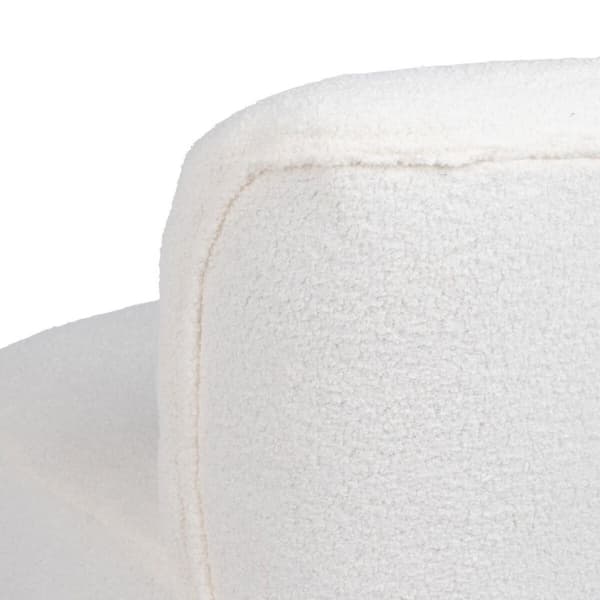 Fåtölj 62 x 75 x 74 cm Syntetmaterial Metall Vit