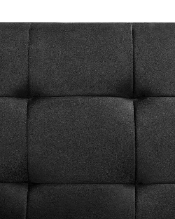Fåtölj Svart Sammet Tuftad Recliner Modern Design Vardagsrum