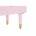 Miniatyrbilde 5 av 6: Nattbord DKD Home Decor 52 x 42 x 65 cm Metall Lyse Rosa Treverk av mangotre