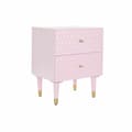 Miniatyrbilde 1 av 6: Nattbord DKD Home Decor 52 x 42 x 65 cm Metall Lyse Rosa Treverk av mangotre