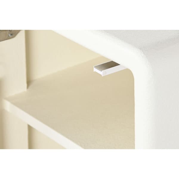 Natbord DKD Home Decor Hvid Træ MDF 45 x 40 x 55 cm