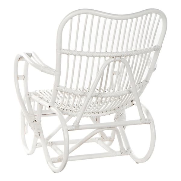 Gyngestol DKD Home Decor Hvid 75 x 85 x 85 cm