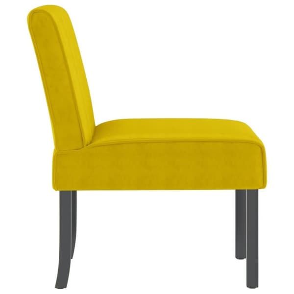 vidaXL stol velour gul