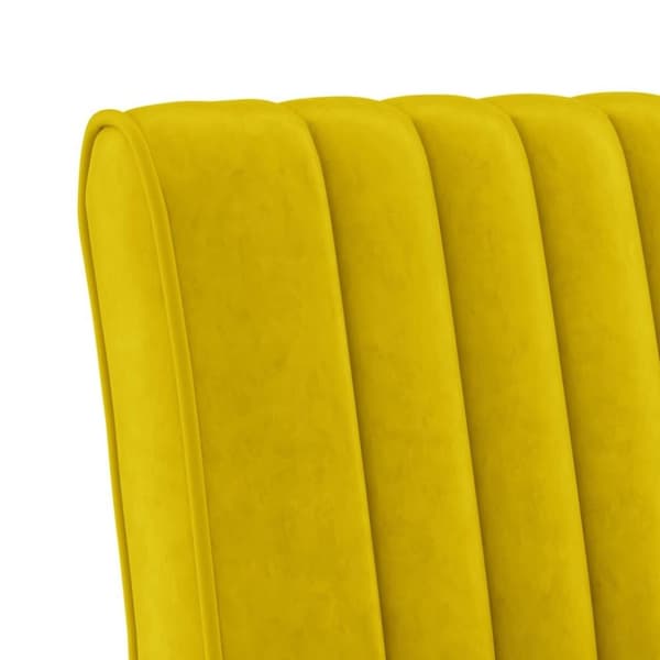 vidaXL stol velour gul