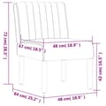 Miniatyrbillede 7 af 8: vidaXL stol velour gul