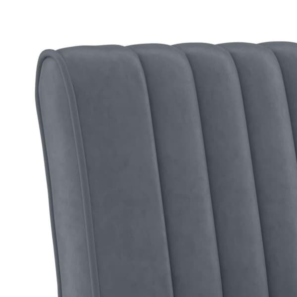 vidaXL stol velour mørkegrå