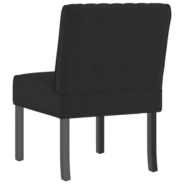 vidaXL Slipper nojatuoli musta sametti